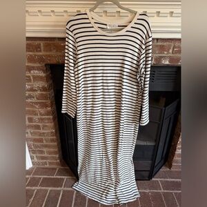 Tuckernuck Striped Navy and White Dress - Classic Boatneck